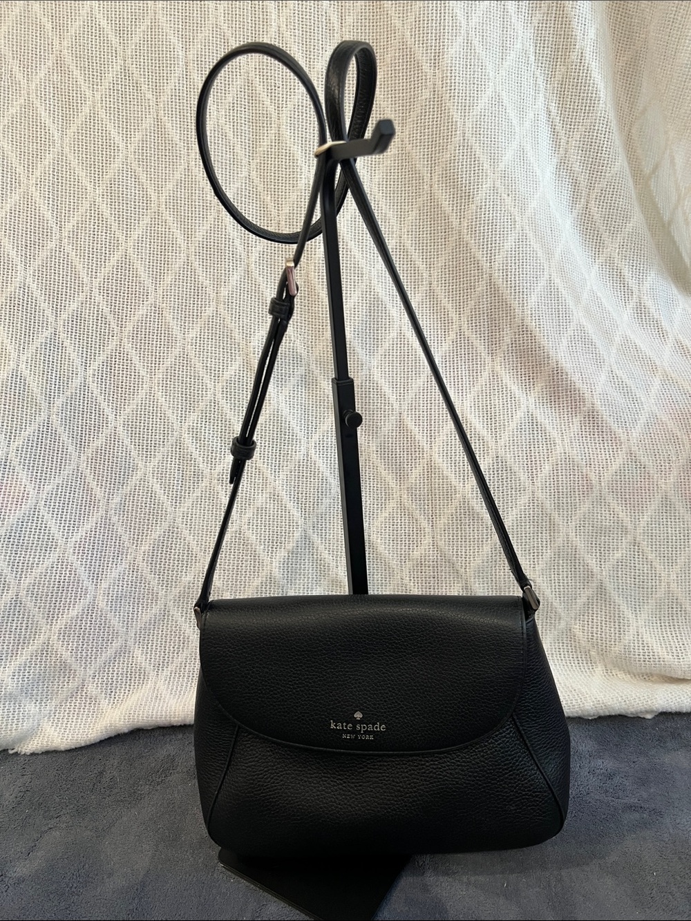 kate spade New York Black Leather Crossbody Bag